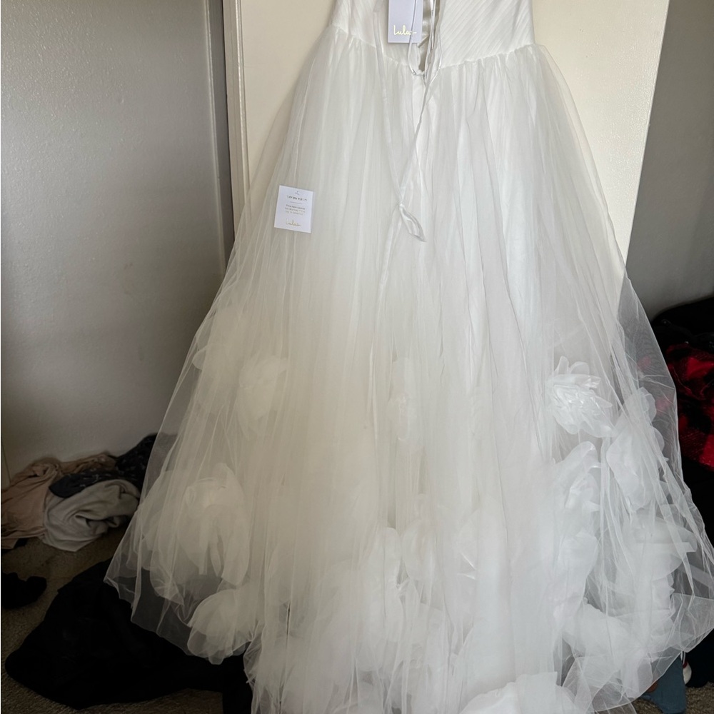 Strapless wedding dress size XL - Picture 5 of 12